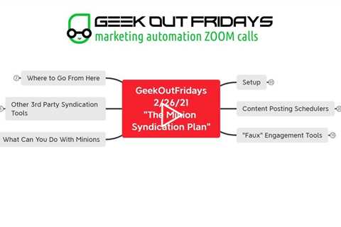 Geek Out Fridays - Social Syndication Plan - 02/26/21