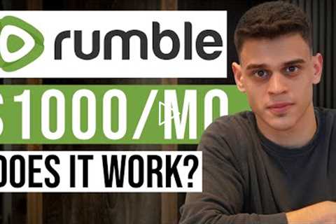 Rumble App Review - How to Make Money Online from Home Uploading Videos (2022)