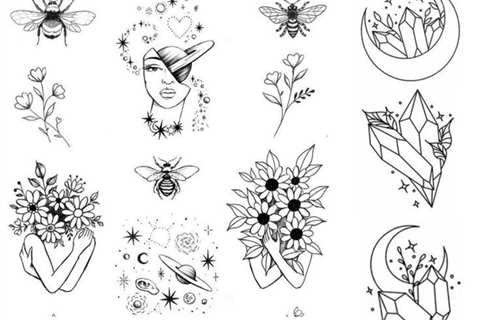 Daniel_malin: I will draw a custom minimalist cute tattoo in my style for $20 on fiverr.com