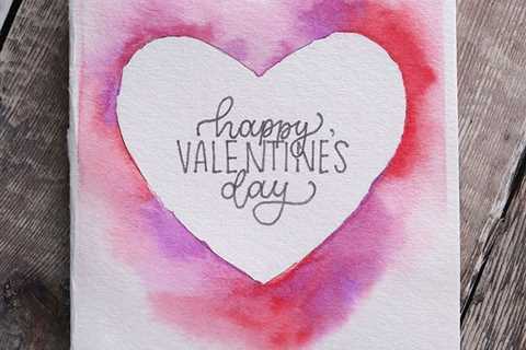 DIY Easy Valentine’s Day Card (Minimal supplies required)