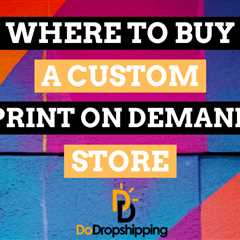 Where to Buy a Custom Print on Demand Store? (Premade)