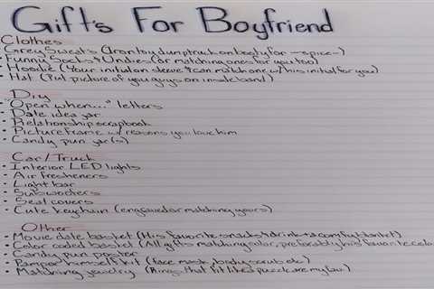 Gift ideas for boyfriend
