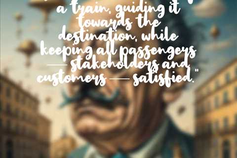 “Being a CMO is like being the conductor of a train, guiding it towards the destination, while..