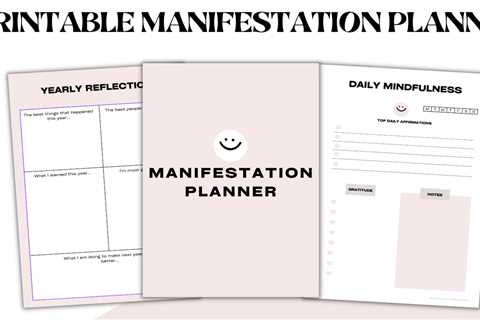 Printable Manifestation Planner