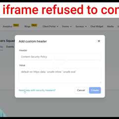 iframe refused to connect gohighlevel fix - Highlevel how to embed website funnel security header
