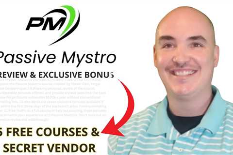 Passive Mystro Review Back Office Demo Walkthrough - PassiveMystro Bonus Exclusive by Fergal Downes