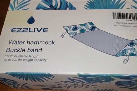 HOW MANY USES? Ez2Live Pool Floats Water Hammock Inflatable Lounger Review unboxing
