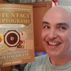 LARGE-ENOUGH PRINT? 599 Fun Fact Cryptograms Puzzle Book Review Unboxing Untold History Edition